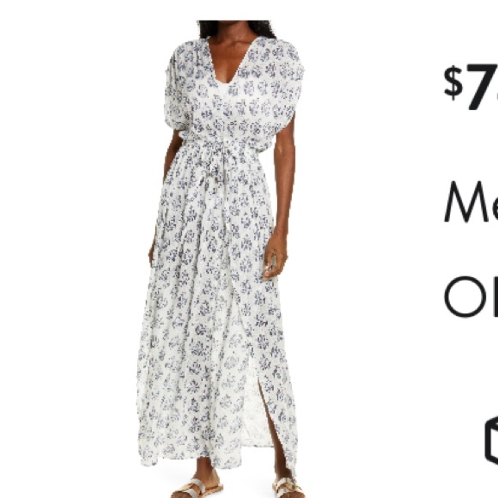Elan wrap maxi coverup tunic